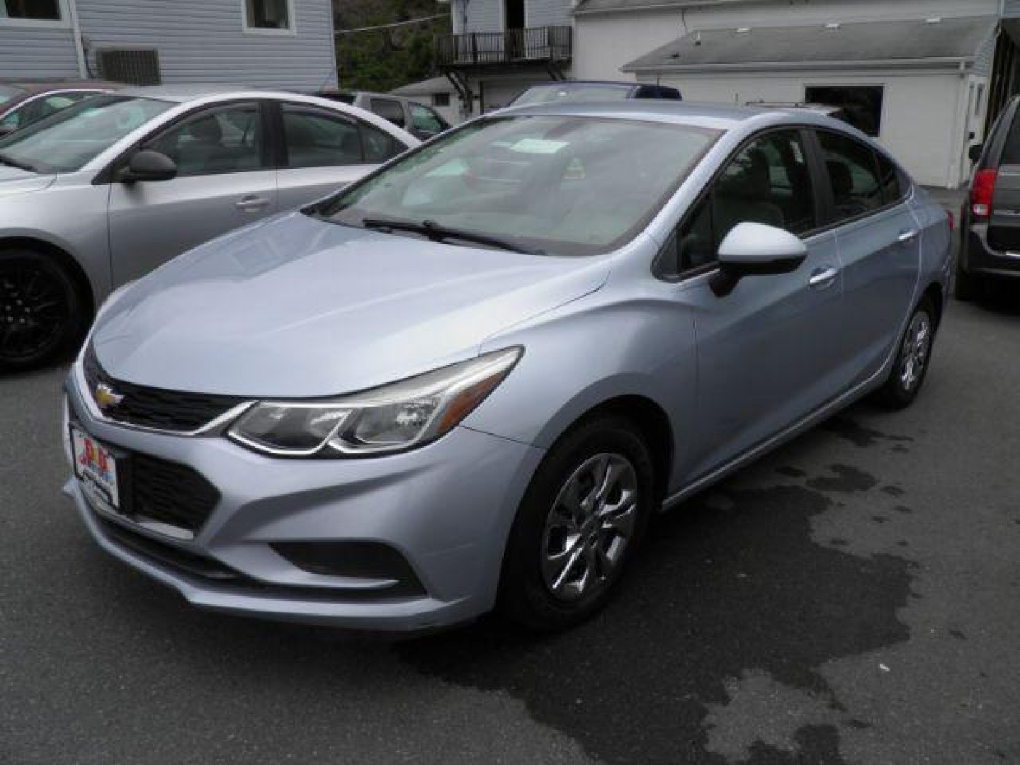 2017 Blue Chevrolet Cruze LS Auto (1G1BC5SM7H7) with an 1.4L I4 engine, AT transmission, located at 15520 McMullen Hwy SW, Belair, MD, 21502, (301) 729-3700, 39.581375, -78.846451- Photo#0