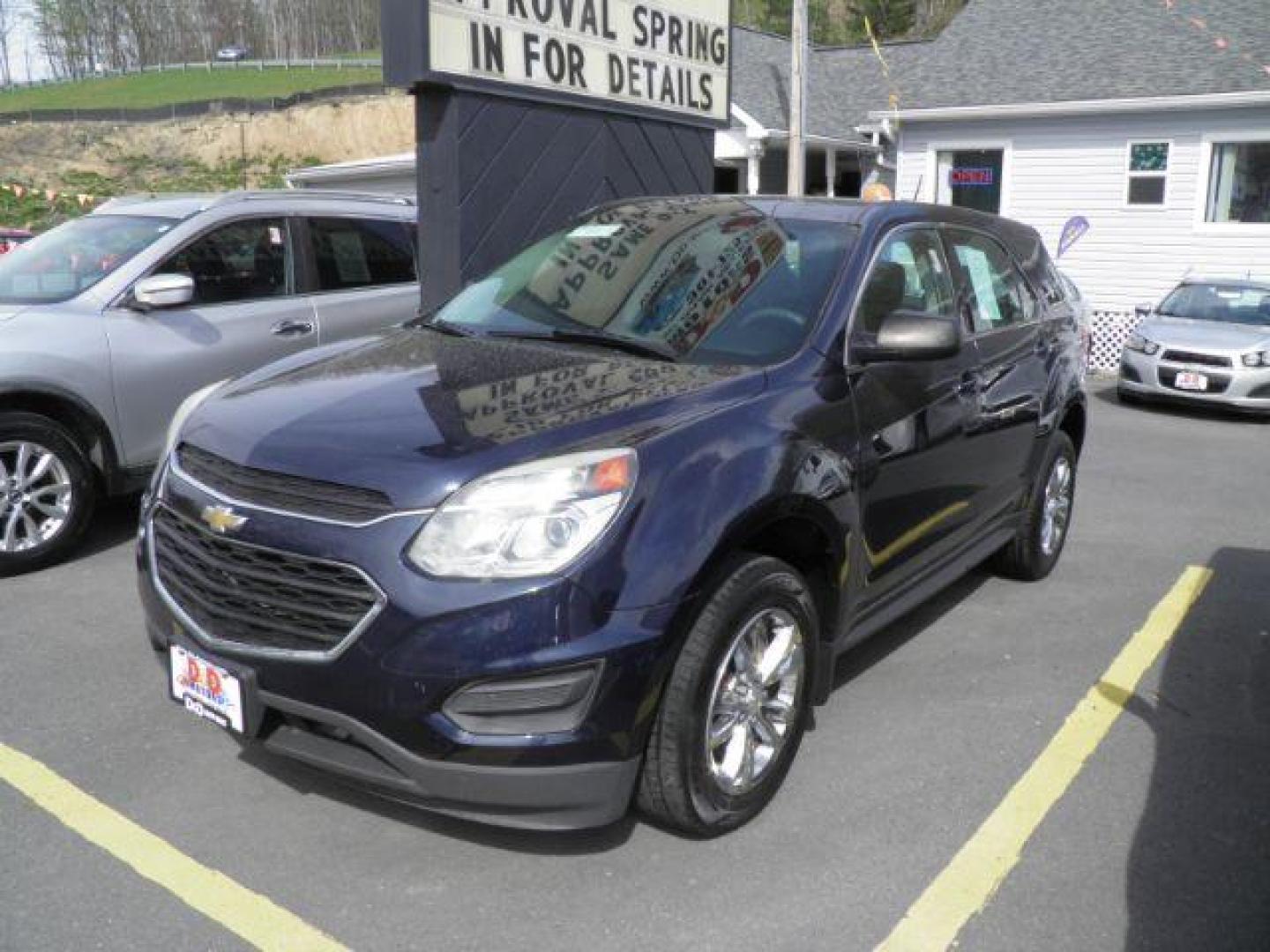 2017 BLUE Chevrolet Equinox LS (2GNFLEEK3H6) with an 2.4L L4 engine, AT transmission, located at 15520 McMullen Hwy SW, Belair, MD, 21502, (301) 729-3700, 39.581375, -78.846451 - Photo#0