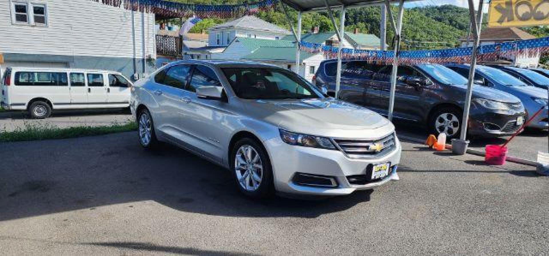 2017 SILVER /Jet Black Chevrolet Impala 1LT (2G1105S30H9) with an 3.6L V6 engine, AT transmission, located at 15520 McMullen Hwy SW, Belair, MD, 21502, (301) 729-3700, 39.581375, -78.846451 - Photo#0