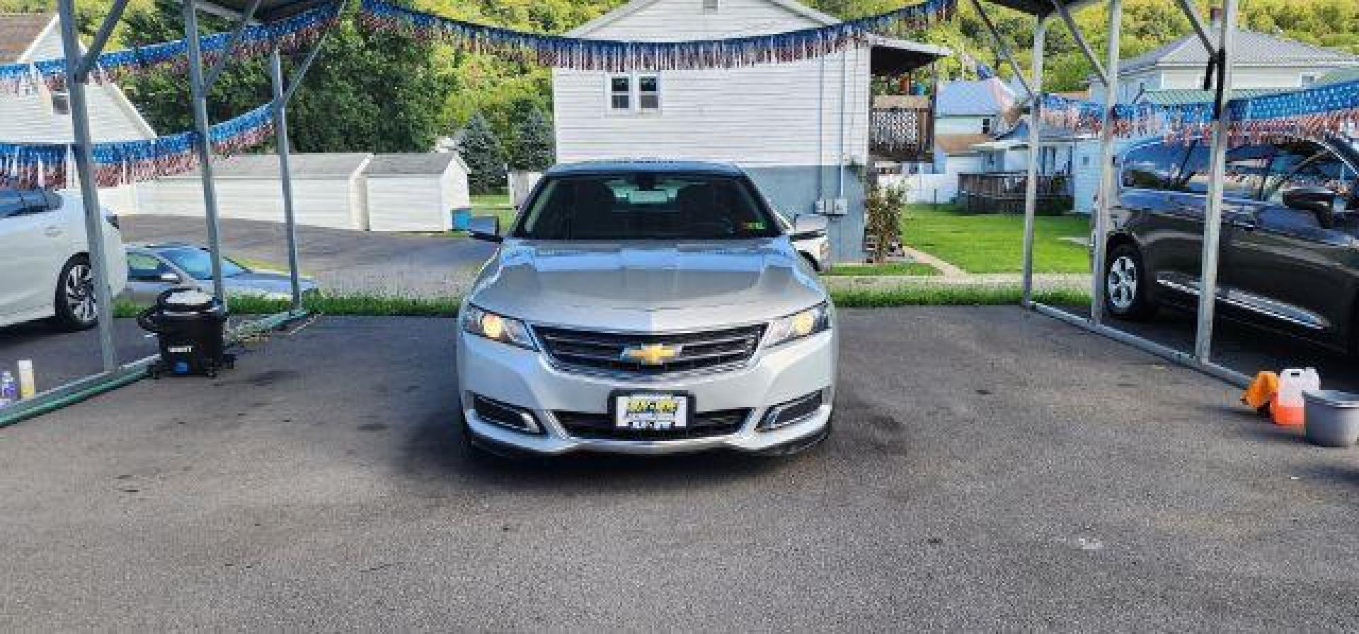 2017 SILVER /Jet Black Chevrolet Impala 1LT (2G1105S30H9) with an 3.6L V6 engine, AT transmission, located at 15520 McMullen Hwy SW, Belair, MD, 21502, (301) 729-3700, 39.581375, -78.846451 - Photo#1