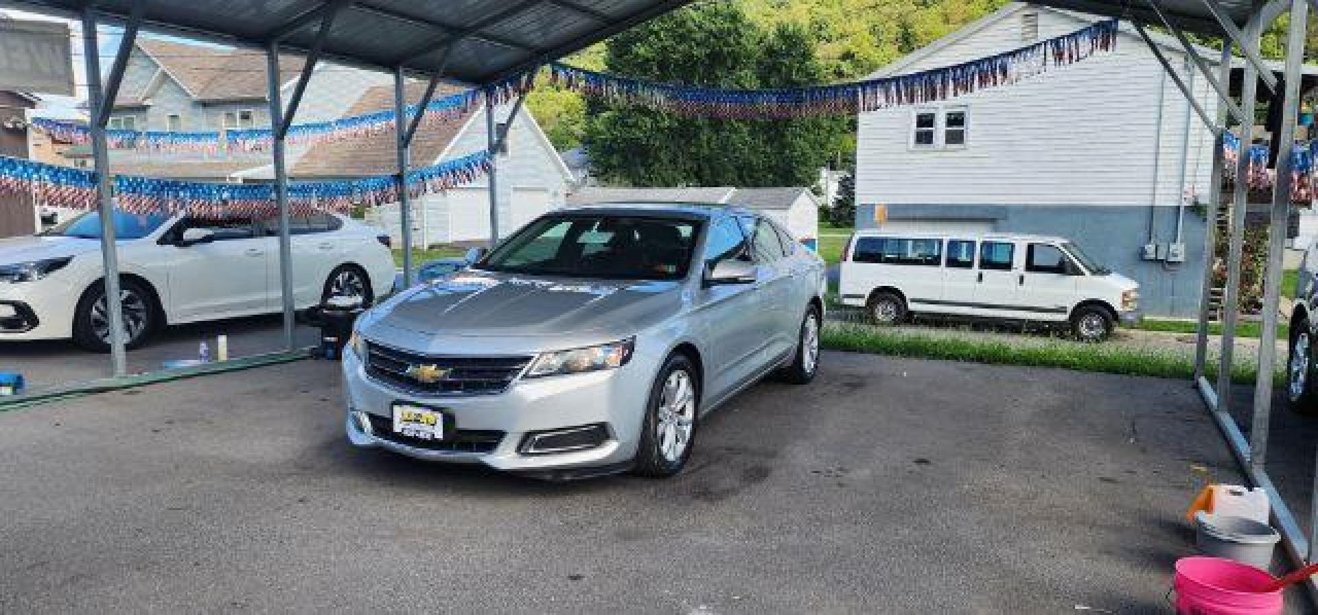 2017 SILVER /Jet Black Chevrolet Impala 1LT (2G1105S30H9) with an 3.6L V6 engine, AT transmission, located at 15520 McMullen Hwy SW, Belair, MD, 21502, (301) 729-3700, 39.581375, -78.846451 - Photo#2