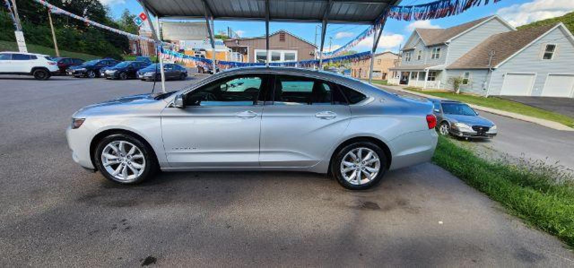 2017 SILVER /Jet Black Chevrolet Impala 1LT (2G1105S30H9) with an 3.6L V6 engine, AT transmission, located at 15520 McMullen Hwy SW, Belair, MD, 21502, (301) 729-3700, 39.581375, -78.846451 - Photo#3