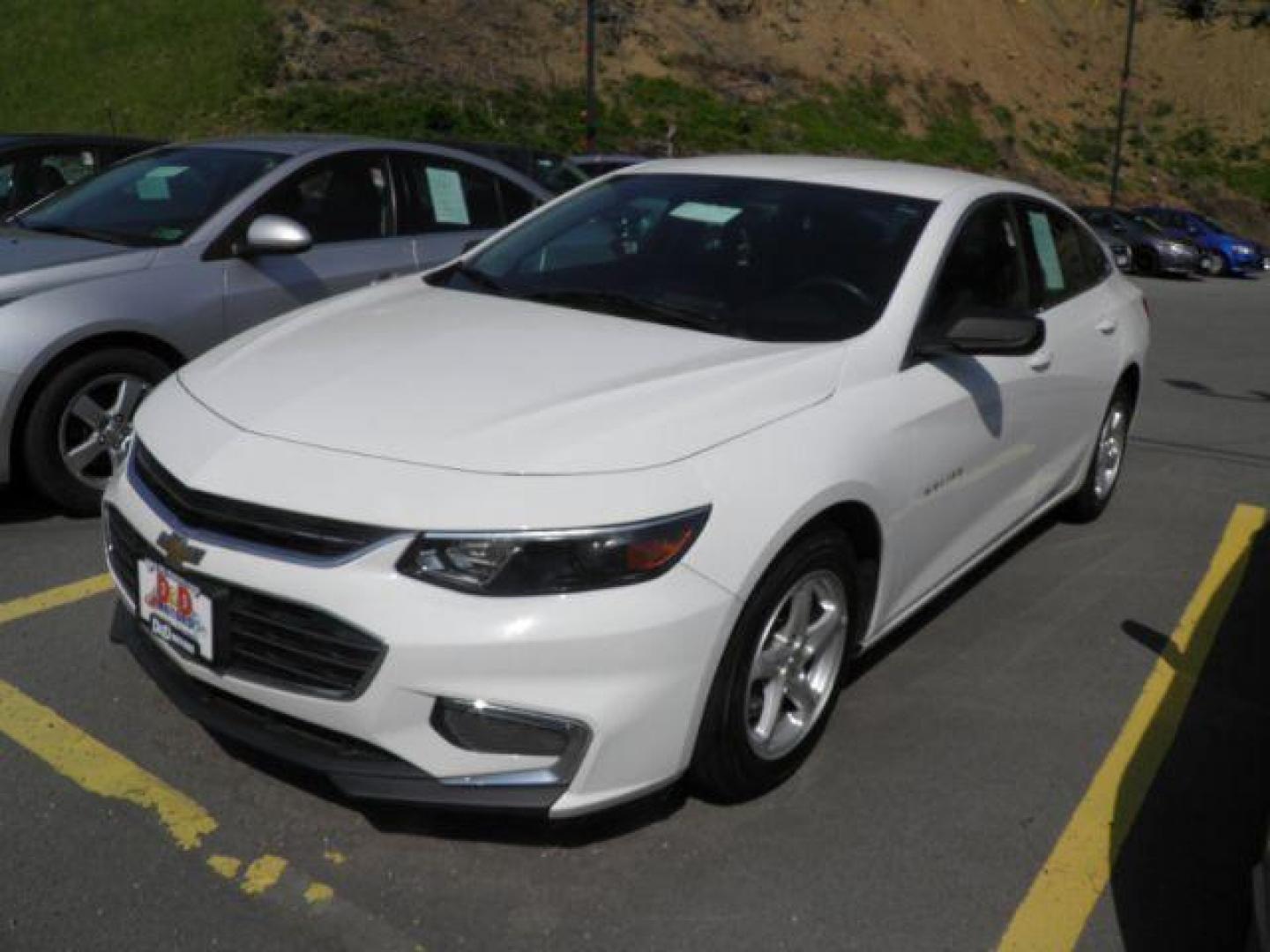 2017 WHITE Chevrolet Malibu LS (1G1ZB5ST6HF) with an 1.5L L4 engine, AT transmission, located at 15520 McMullen Hwy SW, Belair, MD, 21502, (301) 729-3700, 39.581375, -78.846451 - Photo#0