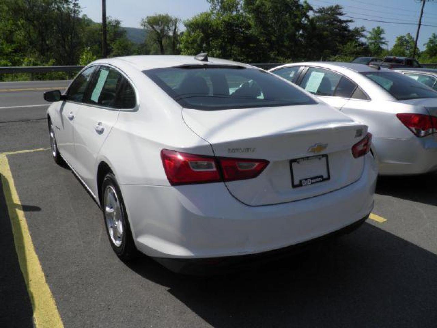 2017 WHITE Chevrolet Malibu LS (1G1ZB5ST6HF) with an 1.5L L4 engine, AT transmission, located at 15520 McMullen Hwy SW, Belair, MD, 21502, (301) 729-3700, 39.581375, -78.846451 - Photo#4