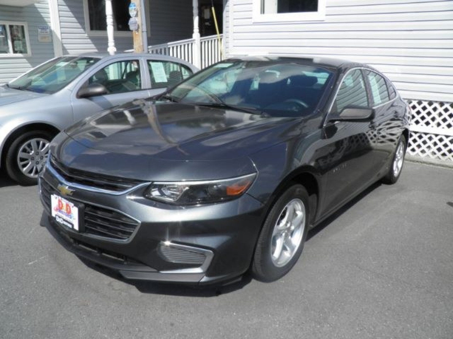 2017 GRAY Chevrolet Malibu LS (1G1ZB5ST5HF) with an 1.5L L4 engine, AT transmission, located at 15520 McMullen Hwy SW, Belair, MD, 21502, (301) 729-3700, 39.581375, -78.846451- Photo#0