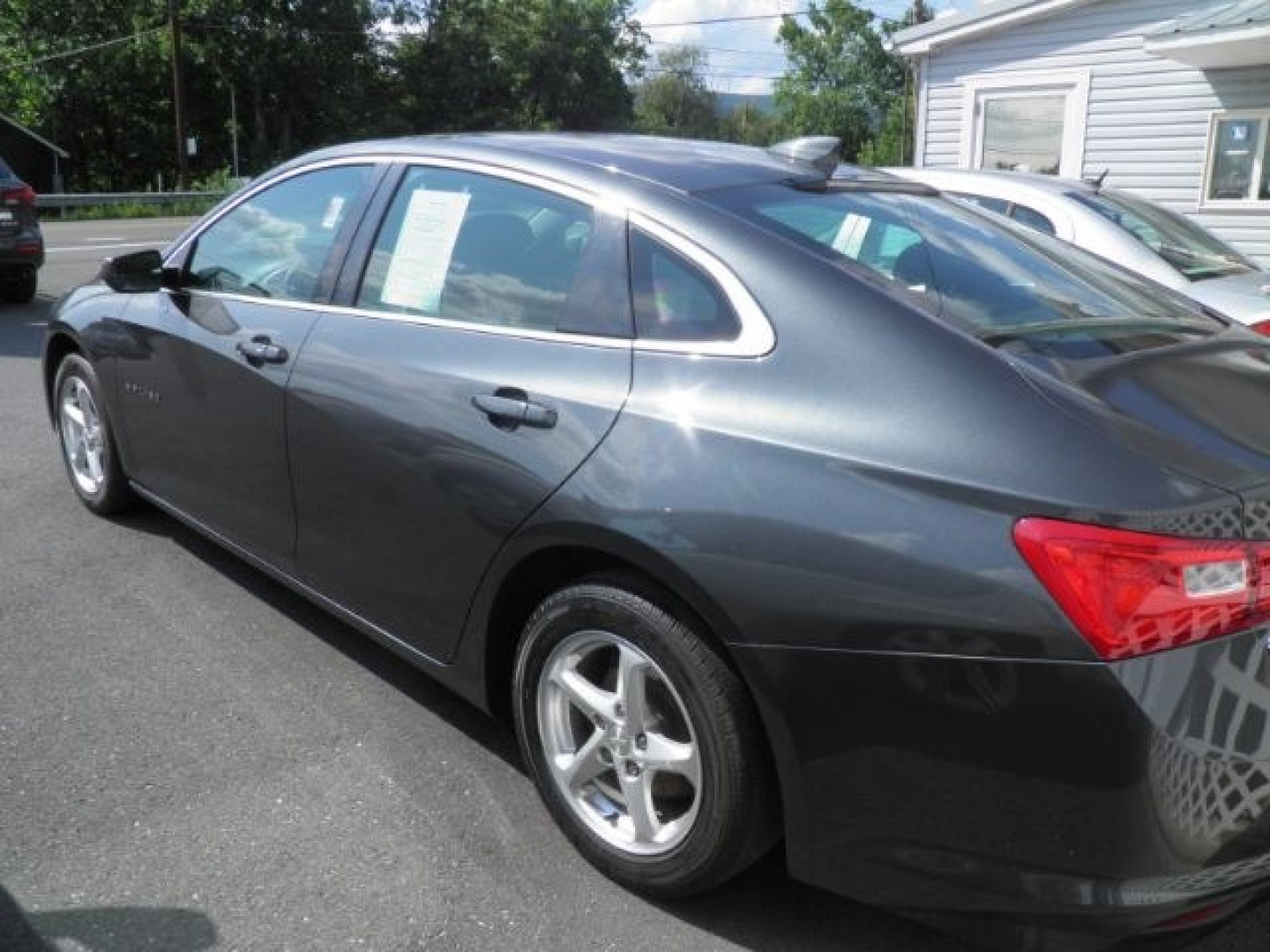 2017 GRAY Chevrolet Malibu LS (1G1ZB5ST5HF) with an 1.5L L4 engine, AT transmission, located at 15520 McMullen Hwy SW, Belair, MD, 21502, (301) 729-3700, 39.581375, -78.846451- Photo#4