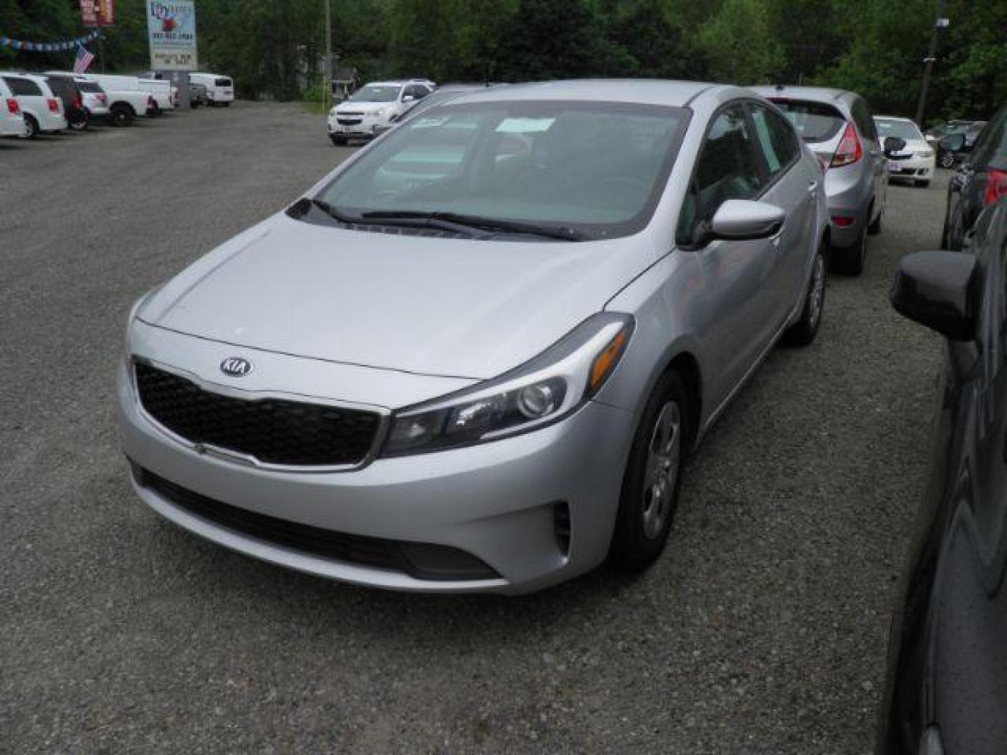 2017 Silver Kia Forte LX (3KPFK4A79HE) with an 2.4L I4 engine, AT transmission, located at 15520 McMullen Hwy SW, Belair, MD, 21502, (301) 729-3700, 39.581375, -78.846451 - Photo#0