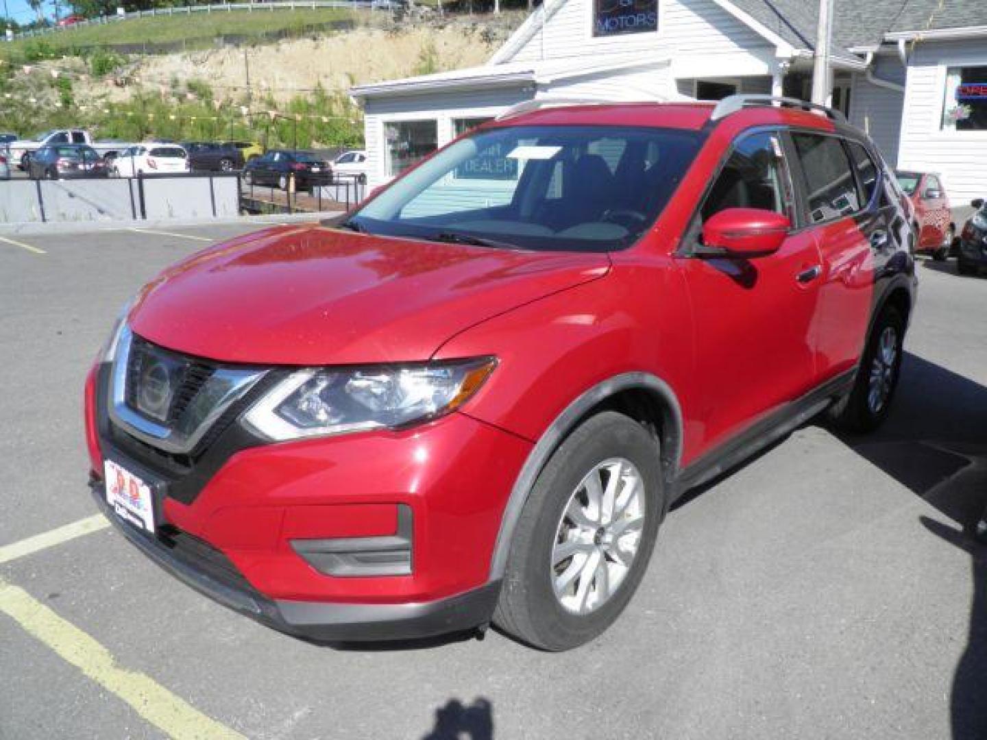 2017 Red Nissan Rogue SV AWD (JN8AT2MV4HW) with an 2.5L I4 engine, AT transmission, located at 15520 McMullen Hwy SW, Belair, MD, 21502, (301) 729-3700, 39.581375, -78.846451 - Photo#0