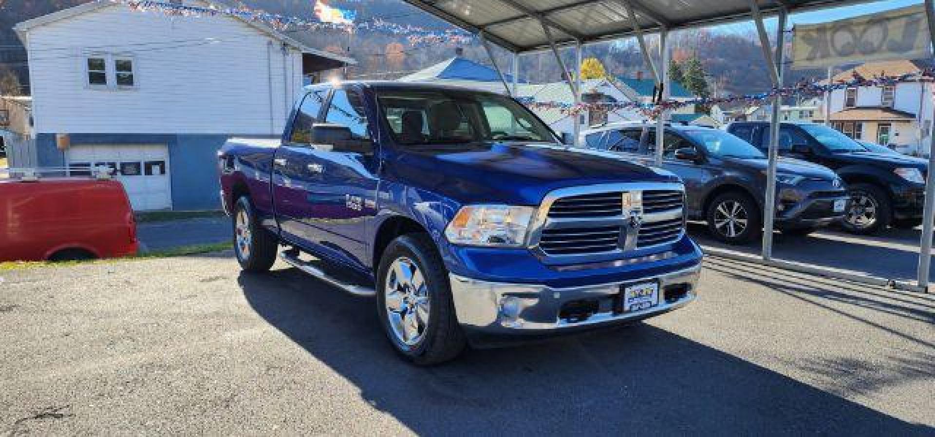 2017 Blue /Diesel Gray/Black Ram 1500 Big Horn Quad Cab 4x4 6'4 Box (1C6RR7GT2HS) with an 5.7L V8 engine, AT transmission, located at 15520 McMullen Hwy SW, Belair, MD, 21502, (301) 729-3700, 39.581375, -78.846451 - Photo#0