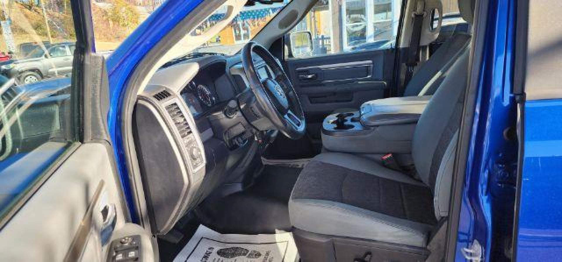 2017 Blue /Diesel Gray/Black Ram 1500 Big Horn Quad Cab 4x4 6'4 Box (1C6RR7GT2HS) with an 5.7L V8 engine, AT transmission, located at 15520 McMullen Hwy SW, Belair, MD, 21502, (301) 729-3700, 39.581375, -78.846451 - Photo#4