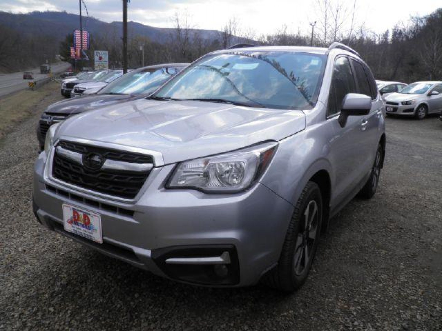 2017 SILVER Subaru Forester 2.5i Premium (JF2SJAGC1HH) with an 2.5 L4 engine, AT transmission, located at 19521 New George's Creek Rd SW, Barton, MD, 21521, (301) 463-2404, 39.524323, -79.017906- Photo#0