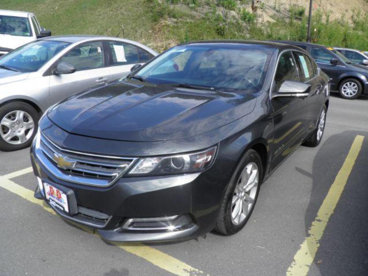 2018 Gray Chevrolet Impala 1LT (2G1105S38J9) with an 3.6L V6 engine, AT transmission, located at 15520 McMullen Hwy SW, Belair, MD, 21502, (301) 729-3700, 39.581375, -78.846451 - Photo#0