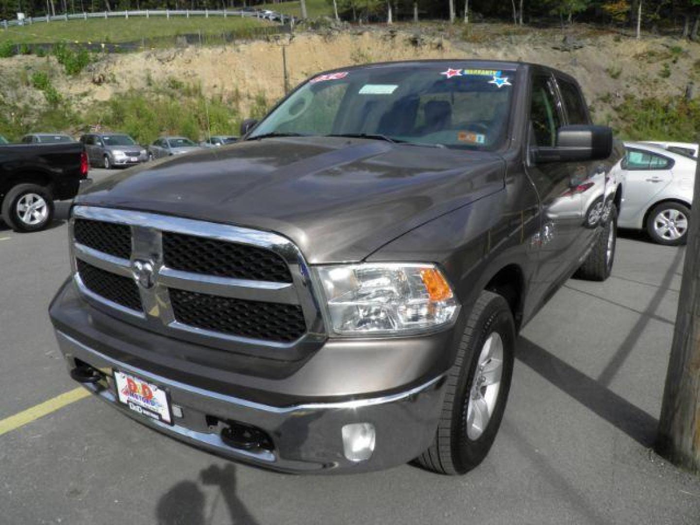 2018 Brown /Black/Diesel Gray, vinyl Dodge Ram 1500 Tradesman Crew Cab LWB 4WD (1C6RR7ST2JS) with an 5.7L V8 engine, AT transmission, located at 15520 McMullen Hwy SW, Belair, MD, 21502, (301) 729-3700, 39.581375, -78.846451 - Photo#0