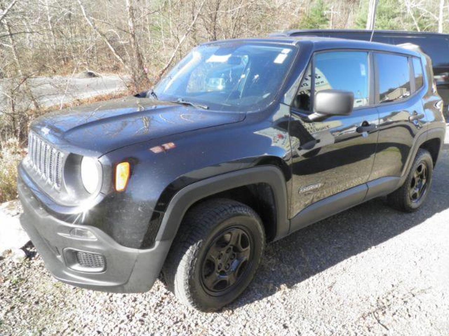 2018 Black Jeep Renegade Sport 4x4 (ZACCJBAH6JP) with an 1.4L engine, 6sp transmission, located at 19521 New George's Creek Rd SW, Barton, MD, 21521, (301) 463-2404, 39.524323, -79.017906 - Photo#0