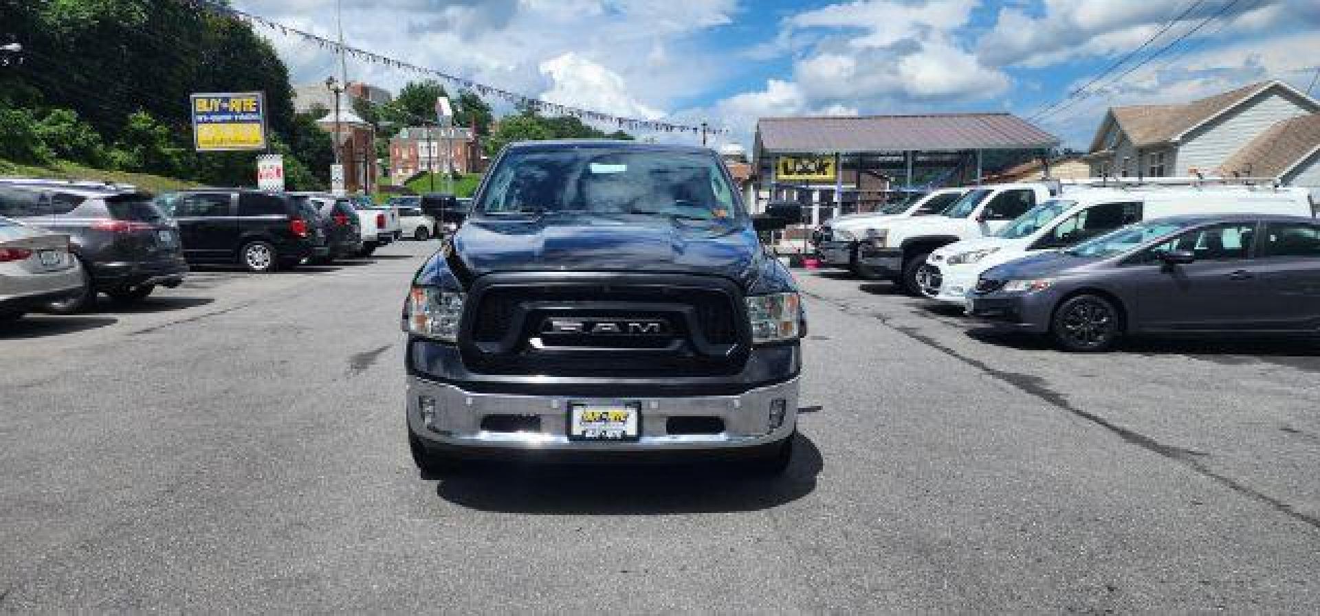 2018 BLACK /Diesel Gray/Black Ram 1500 Big Horn Crew Cab 4x4 6'4 Box (1C6RR7TTXJS) with an 5.7 V8 engine, AT transmission, located at 15520 McMullen Hwy SW, Belair, MD, 21502, (301) 729-3700, 39.581375, -78.846451 - Photo#1