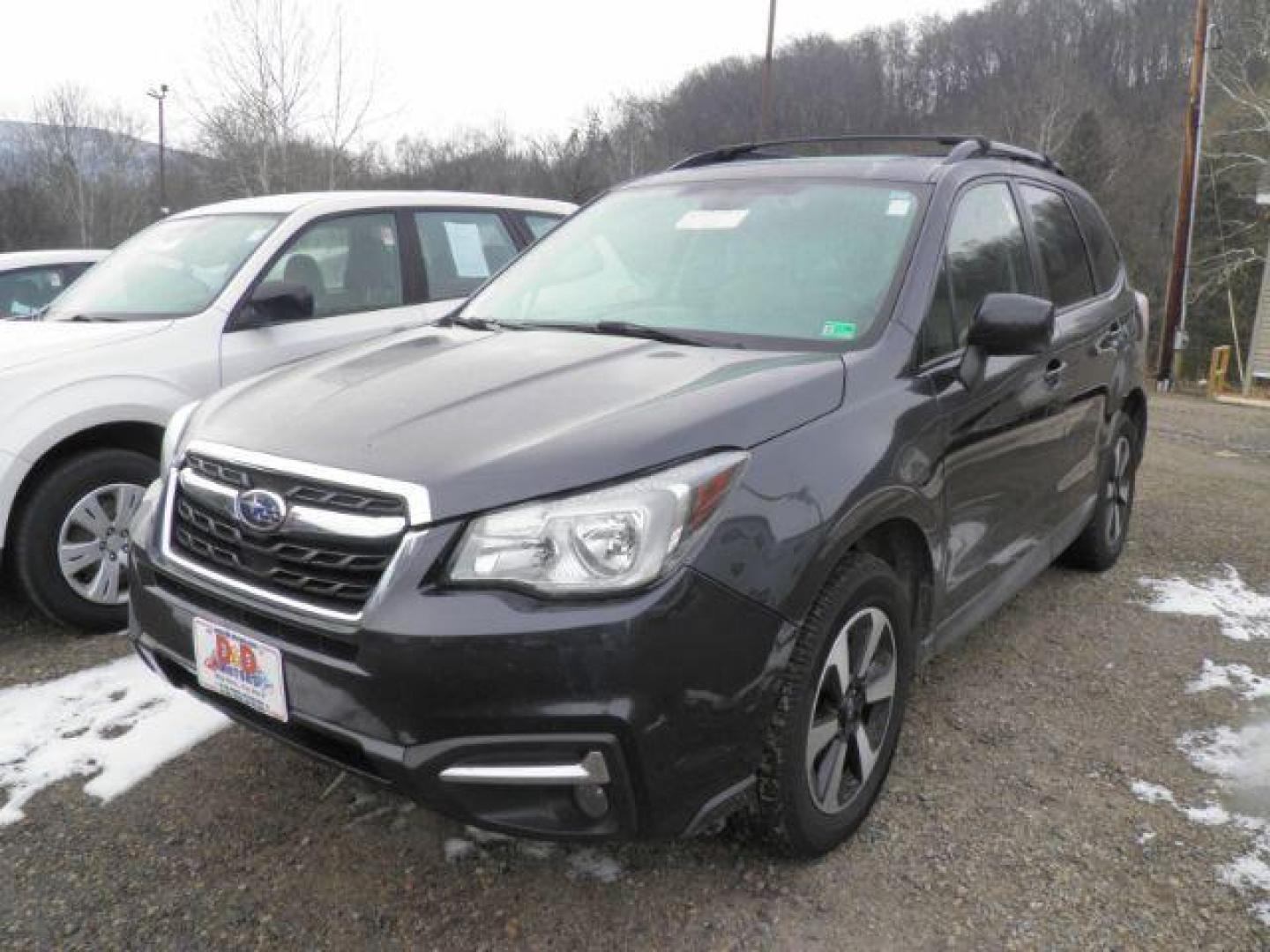 2018 GRAY Subaru Forester 2.5i Premium (JF2SJAGC3JH) with an 2.5 L4 engine, CVT transmission, located at 19521 New George's Creek Rd SW, Barton, MD, 21521, (301) 463-2404, 39.524323, -79.017906 - Photo#0