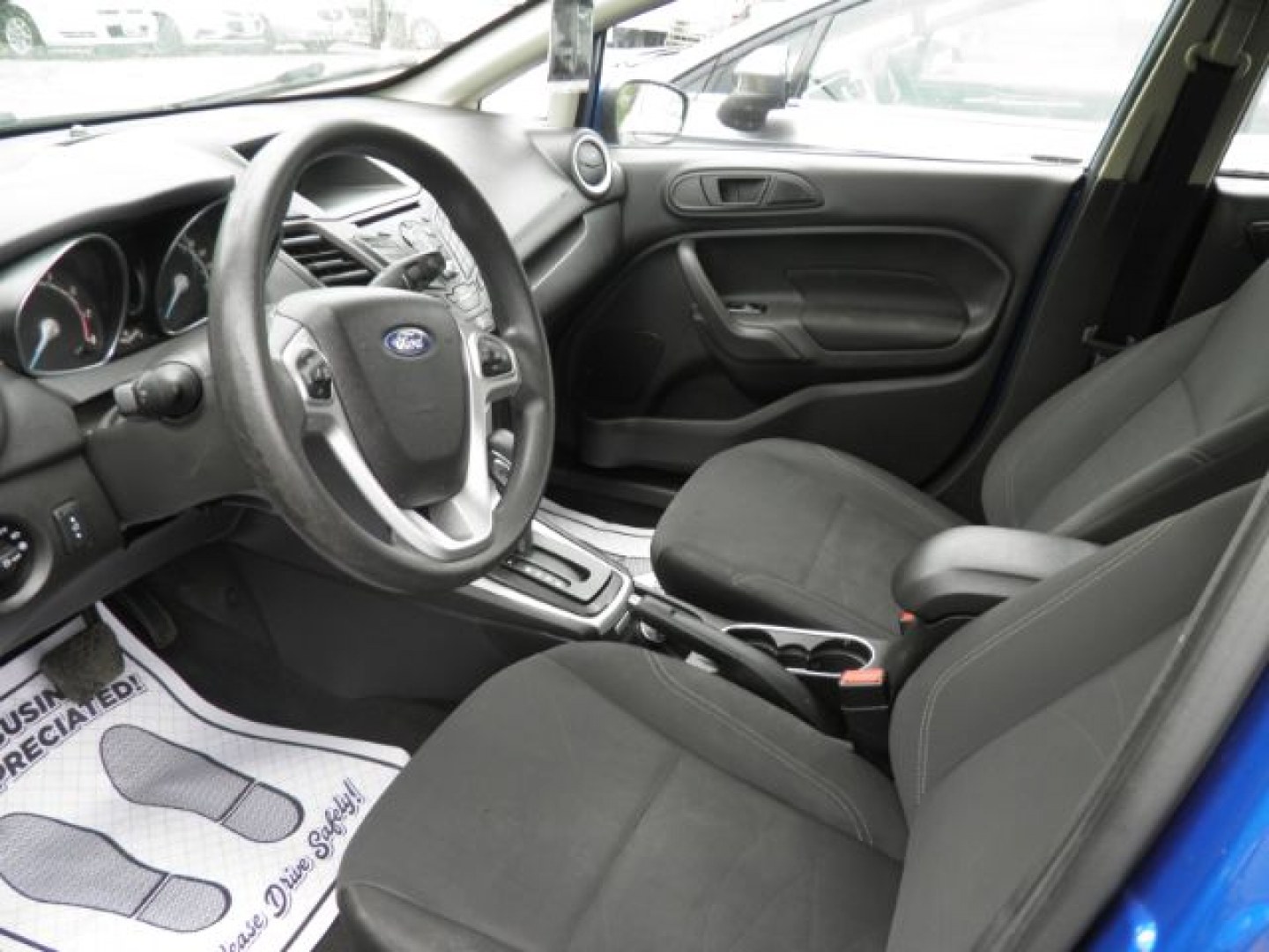 2019 Blue Ford Fiesta SE Hatchback (3FADP4EJ0KM) with an 1.6L I4 engine, AT transmission, located at 15520 McMullen Hwy SW, Belair, MD, 21502, (301) 729-3700, 39.581375, -78.846451- Photo#1