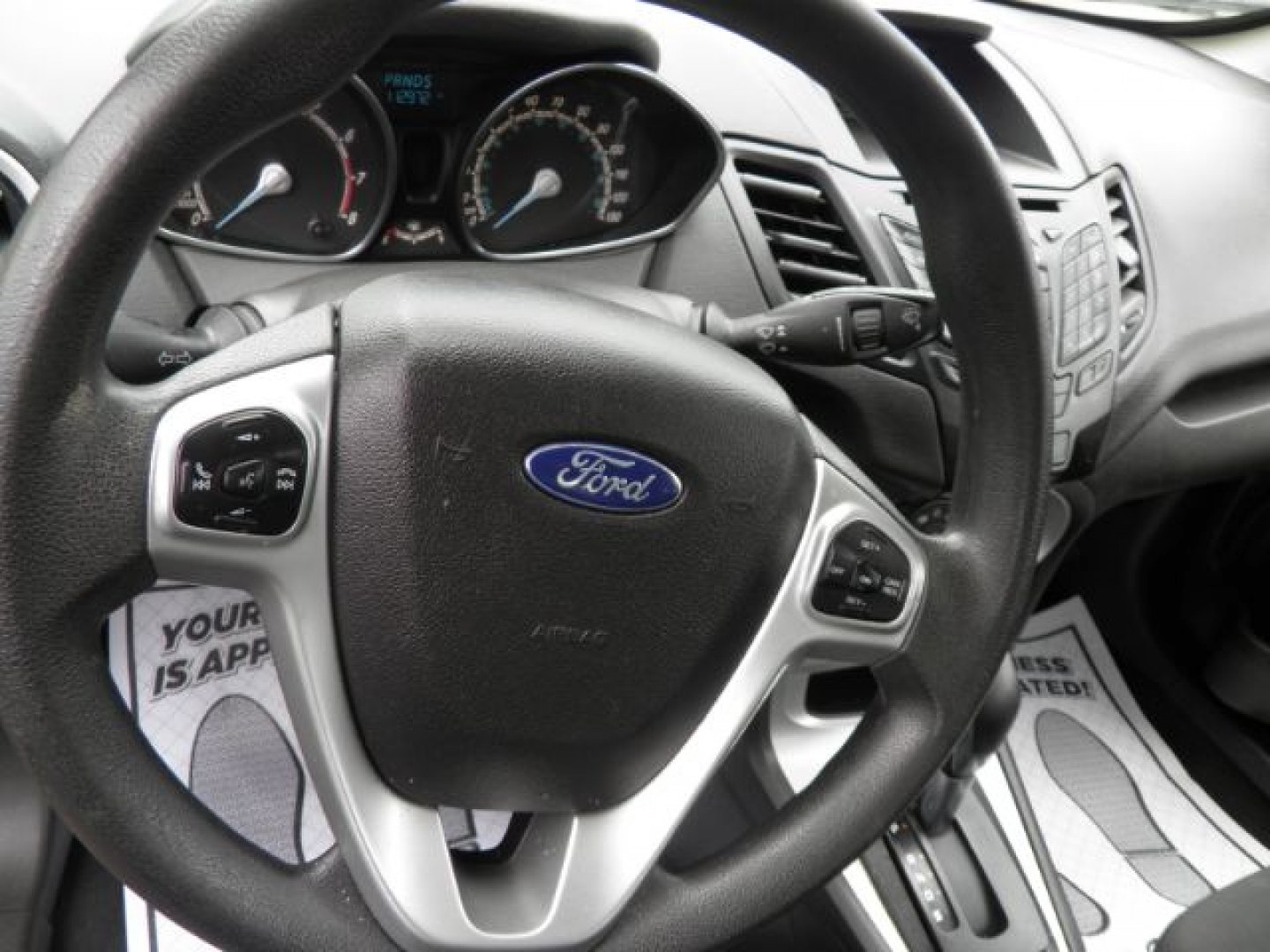 2019 Blue Ford Fiesta SE Hatchback (3FADP4EJ0KM) with an 1.6L I4 engine, AT transmission, located at 15520 McMullen Hwy SW, Belair, MD, 21502, (301) 729-3700, 39.581375, -78.846451- Photo#2