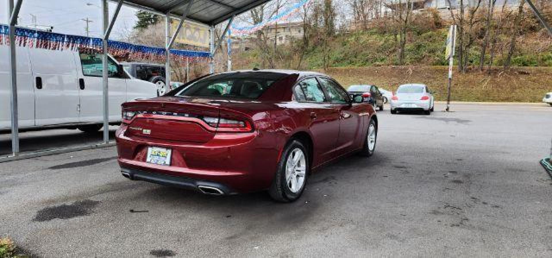 2021 Maroon /Black, premium leather Dodge Charger SXT (2C3CDXBG4MH) with an 3.6L V6 engine, AT transmission, located at 15520 McMullen Hwy SW, Belair, MD, 21502, (301) 729-3700, 39.581375, -78.846451 - FOR A BETTER PRICE CALL PAUL AT 301-268-8150 - Photo#12